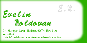 evelin moldovan business card